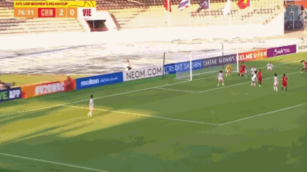 中国U20女足3-0越南开门红 郑璐双响黄嘉欣伤退