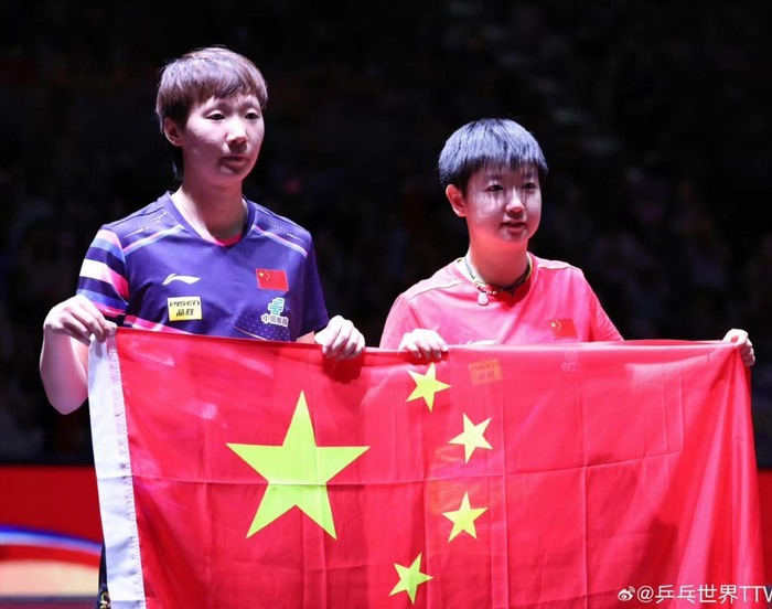 国乒七连胜收官 孙颖莎王曼昱横扫蒯曼险胜法国